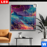 Leuchtbild Dia Fluid Fantasia Quadrat Produktvorschau mit dem Bild Fluid Fantasia im Format Quadrat.