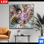 Leuchtbild Dia Fraktale Kunst No 1 Quadrat Produktvorschau mit dem Bild Fraktale Kunst No.1 im Format Quadrat.