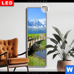 Leuchtbild Dia Franzoesische Alpen Schmal Produktvorschau mit dem Bild Französische Alpen im Format Schmal.