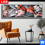 Leuchtbild Dia Frischer Fisch Und Meeresfruechte Panorama Produktvorschau mit dem Bild Frischer Fisch und Meeresfrüchte im Format Panorama.