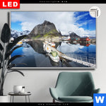 Leuchtbild Dia Fruehling In Norwegen Querformat Produktvorschau mit dem Bild Frühling in Norwegen im Format Querformat.