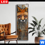Leuchtbild Dia Fuchs Grunge Stil Schmal Produktvorschau mit dem Bild Fuchs - Grunge Stil im Format Schmal.