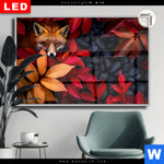 Leuchtbild Dia Fuchs Im Herbstlaub Querformat Produktvorschau mit dem Bild Fuchs im Herbstlaub im Format Querformat.