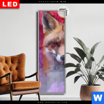 Leuchtbild Dia Fuchs In Farbnebel Schmal Produktvorschau mit dem Bild Fuchs in Farbnebel im Format Schmal.