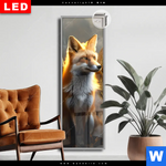 Leuchtbild Dia Fuchs Mit Goldenen Fluegeln Schmal Produktvorschau mit dem Bild Fuchs mit goldenen Flügeln im Format Schmal.