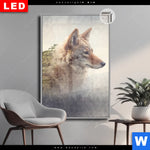 Leuchtbild Dia Fuchs Wald Hochformat Produktvorschau mit dem Bild Fuchs & Wald im Format Hochformat.