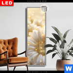 Leuchtbild Dia Funkelnde Blumen In Gold Schmal Produktvorschau mit dem Bild Funkelnde Blumen in Gold im Format Schmal.