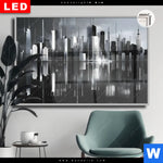 Leuchtbild Dia Futuristische Skyline Querformat Produktvorschau mit dem Bild Futuristische Skyline im Format Querformat.