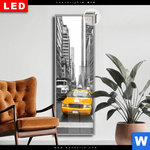 Leuchtbild Dia Gelbe Taxis New York Schmal Produktvorschau mit dem Bild Gelbe Taxis New York im Format Schmal.