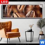 Leuchtbild Dia Geroestete Kaffeebohnen No 2 Panorama Produktvorschau mit dem Bild Geröstete Kaffeebohnen No.2 im Format Panorama.