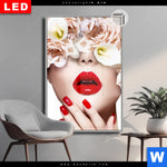 Leuchtbild Dia Gesicht Rosen Hochformat Produktvorschau mit dem Bild Gesicht & Rosen im Format Hochformat.