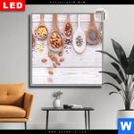 Leuchtbild Dia Gesunde Vielfalt Aus Loeffeln Quadrat Produktvorschau mit dem Bild Gesunde Vielfalt aus Löffeln im Format Quadrat.