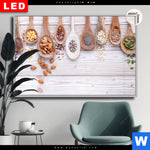 Leuchtbild Dia Gesunde Vielfalt Aus Loeffeln Querformat Produktvorschau mit dem Bild Gesunde Vielfalt aus Löffeln im Format Querformat.