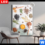 Leuchtbild Dia Gewuerze Auf Hellem Untergrund Hochformat Produktvorschau mit dem Bild Gewürze auf hellem Untergrund im Format Hochformat.