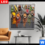 Leuchtbild Dia Gewuerze Auf Loeffeln No 2 Quadrat Produktvorschau mit dem Bild Gewürze auf Löffeln No. 2 im Format Quadrat.