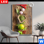 Leuchtbild Dia Gewuerze Kraeuter Auf Holz Hochformat Produktvorschau mit dem Bild Gewürze & Kräuter auf Holz im Format Hochformat.