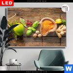 Leuchtbild Dia Gewuerze Kraeuter Auf Holz Querformat Produktvorschau mit dem Bild Gewürze & Kräuter auf Holz im Format Querformat.