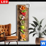Leuchtbild Dia Gewuerze Kraeuter Auf Holz Schmal Produktvorschau mit dem Bild Gewürze & Kräuter auf Holz im Format Schmal.