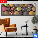 Leuchtbild Dia Gewuerze Kraeuter Panorama Produktvorschau mit dem Bild Gewürze & Kräuter im Format Panorama.