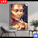 Leuchtbild Dia Golden Girl Hochformat Produktvorschau mit dem Bild Golden Girl im Format Hochformat.