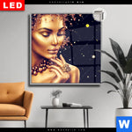 Leuchtbild Dia Golden Girl Quadrat Produktvorschau mit dem Bild Golden Girl im Format Quadrat.