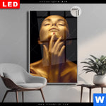 Leuchtbild Dia Golden Skin Hochformat Produktvorschau mit dem Bild Golden Skin im Format Hochformat.