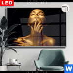 Leuchtbild Dia Golden Skin Querformat Produktvorschau mit dem Bild Golden Skin im Format Querformat.