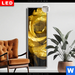 Leuchtbild Dia Goldene Rose Schmal Produktvorschau mit dem Bild Goldene Rose im Format Schmal.