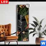 Leuchtbild Dia Goldene Weihnachtsgruesse Schmal Produktvorschau mit dem Bild Goldene Weihnachtsgrüße im Format Schmal.