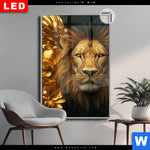 Leuchtbild Dia Goldener Loewe Hochformat Produktvorschau mit dem Bild Goldener Löwe im Format Hochformat.