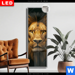 Leuchtbild Dia Goldener Loewe Schmal Produktvorschau mit dem Bild Goldener Löwe im Format Schmal.