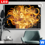 Leuchtbild Dia Goldenes Haar No 2 Querformat Produktvorschau mit dem Bild Goldenes Haar No. 2 im Format Querformat.