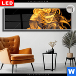 Leuchtbild Dia Goldenes Haar No 3 Panorama Produktvorschau mit dem Bild Goldenes Haar No.3 im Format Panorama.