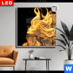 Leuchtbild Dia Goldenes Haar No 3 Quadrat Produktvorschau mit dem Bild Goldenes Haar No.3 im Format Quadrat.