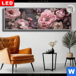 Leuchtbild Dia Hellrosa Blumen Panorama Produktvorschau mit dem Bild Hellrosa Blumen im Format Panorama.