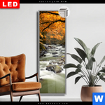 Leuchtbild Dia Herbstlandschaft Am Fluss Schmal Produktvorschau mit dem Bild Herbstlandschaft am Fluss im Format Schmal.