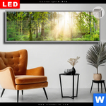 Leuchtbild Dia Herbstlicher Wald Panorama Produktvorschau mit dem Bild Herbstlicher Wald im Format Panorama.