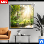 Leuchtbild Dia Herbstlicher Wald Quadrat Produktvorschau mit dem Bild Herbstlicher Wald im Format Quadrat.
