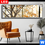 Leuchtbild Dia Herbstspaziergang Panorama Produktvorschau mit dem Bild Herbstspaziergang im Format Panorama.