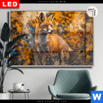 Leuchtbild Dia Herbstzeit Mit Rotfuchs Querformat Produktvorschau mit dem Bild Herbstzeit mit Rotfuchs im Format Querformat.