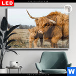 Leuchtbild Dia Highlander Familie Querformat Produktvorschau mit dem Bild Highlander Familie im Format Querformat.