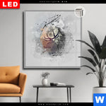 Leuchtbild Dia Hirsch Grunge Stil Quadrat Produktvorschau mit dem Bild Hirsch - Grunge-Stil im Format Quadrat.