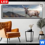 Leuchtbild Dia Hirsch In Der Herbstzeit Panorama Produktvorschau mit dem Bild Hirsch in der Herbstzeit im Format Panorama.