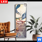 Leuchtbild Dia Hirsch Voegel Schmal Produktvorschau mit dem Bild Hirsch & Vögel im Format Schmal.