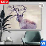 Leuchtbild Dia Hirsch Wald No 1 Querformat Produktvorschau mit dem Bild Hirsch & Wald No.1 im Format Querformat.