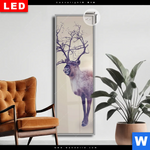 Leuchtbild Dia Hirsch Wald No 1 Schmal Produktvorschau mit dem Bild Hirsch & Wald No.1 im Format Schmal.