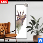 Leuchtbild Dia Hirsch Wald No 2 Schmal Produktvorschau mit dem Bild Hirsch & Wald No.2 im Format Schmal.