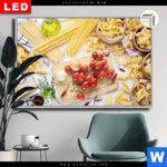 Leuchtbild Dia Italienische Pasta Vielfalt Querformat Produktvorschau mit dem Bild Italienische Pasta Vielfalt im Format Querformat.