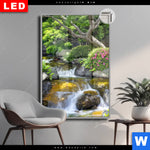 Leuchtbild Dia Japanischer Garten Mit Wasserlauf Hochformat Produktvorschau mit dem Bild Japanischer Garten mit Wasserlauf im Format Hochformat.