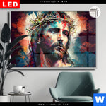 Leuchtbild Dia Jesus Christus Mit Dornenkrone Querformat Produktvorschau mit dem Bild Jesus Christus mit Dornenkrone im Format Querformat.